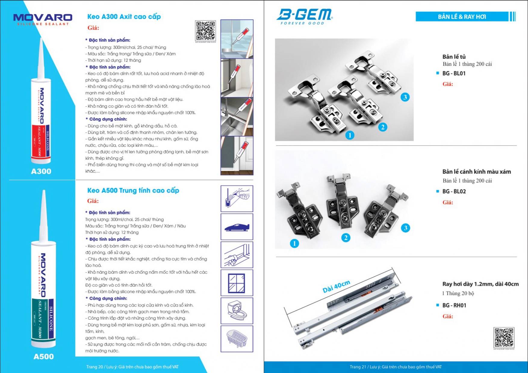 Thiết bị vệ sinh BGEM Catalogue và Bảng giá mới nhất  2024 /Page 11
